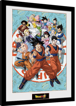 Oprawiony plakat Dragon Ball Super - Universe Group