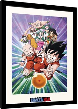 Oprawiony plakat Dragon Ball - Team