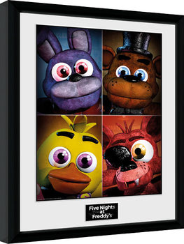 Zarámovaný plakát Five Nights at Freddys - Quad