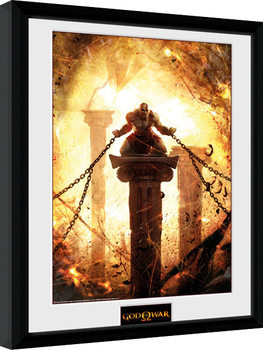 Zarámovaný plakát God of War - Kratos Chained