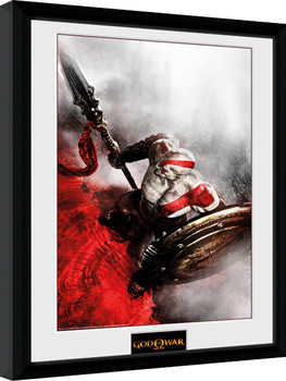 Zarámovaný plakát God of War - Kratos Sparta Wing