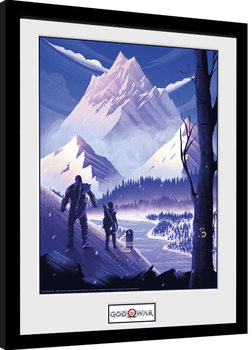 Zarámovaný plakát God Of War - Mountain