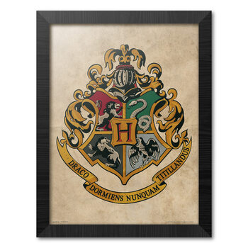 Oprawiony plakat Harry Potter - Hogwarts Chrest
