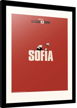 Oprawiony plakat La Casa De Papel - Sofia