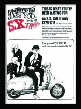 Zarámovaný plakát Lambretta SX Appeal