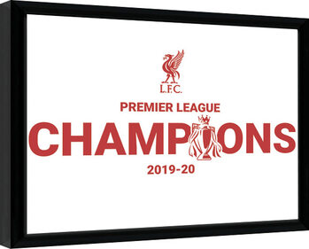 Zarámovaný plakát Liverpool FC - Champions 19/20