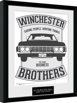 Zarámovaný plakát Lovci duchů - Winchester
