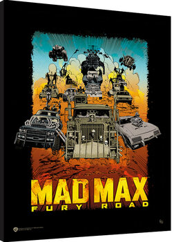 Oprawiony plakat Mad Max: Fury Road - Warner 100th