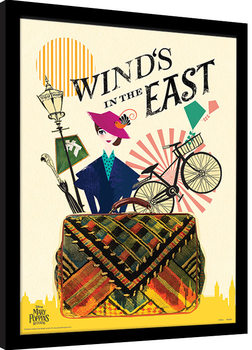 Oprawiony plakat Mary Poppins Powraca - Wind in the East