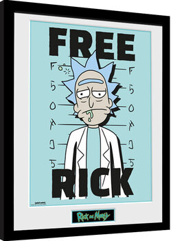 Zarámovaný plakát Rick and Morty - Free Rick