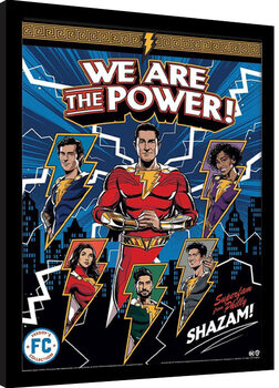 Oprawiony plakat Shazam! Fury of the Gods - We Are The Power!