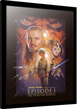 Zarámovaný plakát Star Wars: Epizoda I - Skrytá hrozba