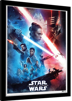 Oprawiony plakat Star Wars: Skywalker - odrodzenie - Saga