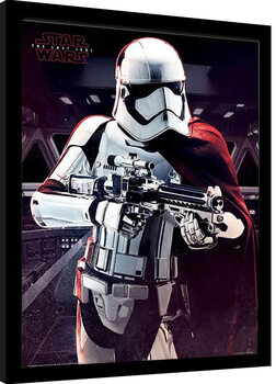 Oprawiony plakat Star Wars: The Last Jedi - Captain Phasma Aim