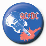 Odznaka AC/DC - Blue guitar