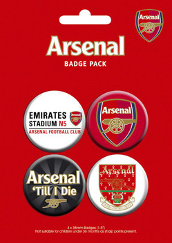 Zestaw przypinek ARSENAL - pack 2