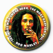 Przypinka BOB MARLEY - herb