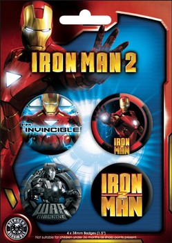 Zestaw przypinek IRON MAN 2