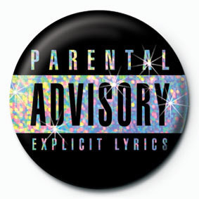 Przypinka PARENTAL ADVISORY