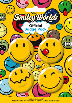Zestaw przypinek SMILEY - basic