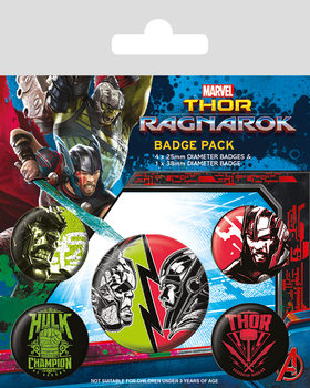 Zestaw przypinek Thor Ragnarok