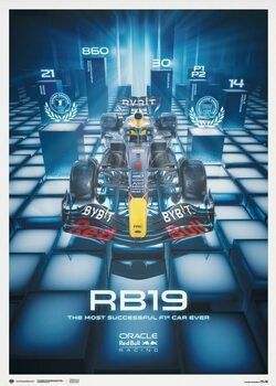 Umělecký tisk Oracle Red Bull Racing - RB19 - The Most Successful F1 Car Ever - 2023
