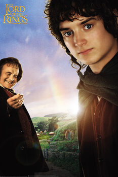 Samolepka Pán prstenů - Frodo a Bilbo