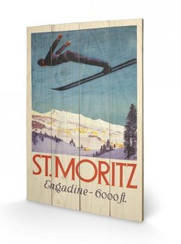 St. Moritz Panneau en bois