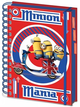 Minions (Gru: Mi villano favorito) - British Mod Red A5 Project Book Papelería