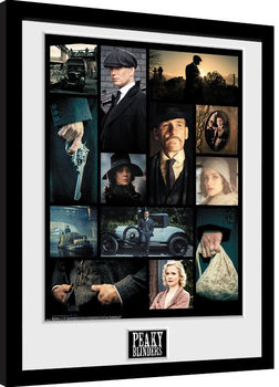 Oprawiony plakat Peaky Blinders - Grid