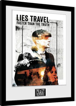 Αφίσα σε κορνίζα Peaky Blinders - Lies Travel