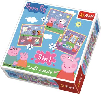 Puzzle Peppa Pig 3in1