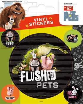 Αυτοκόλλητο βινυλίου Pets - Flushed Pets