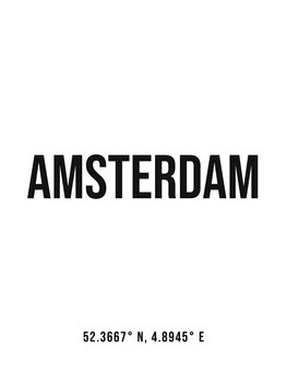 Cuadros en Lienzo Amsterdam simple coordinates