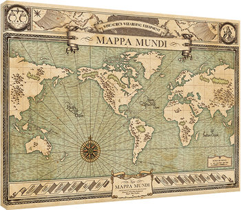 Cuadros en Lienzo Animales fantásticos y dónde encontrarlos - Mappa Mundi