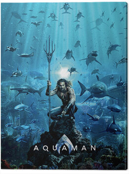 Cuadro en lienzo Aquaman - Teaser