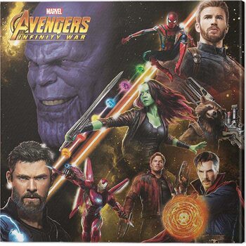 Cuadro en lienzo Avengers: Infinity War - Space Montage
