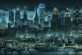 Cuadro en lienzo Batman - Night City