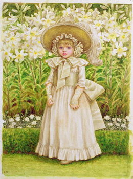 Cuadros en Lienzo Child in a White Dress, c.1880