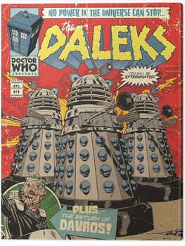 Cuadro en lienzo Doctor Who - The Daleks Comic
