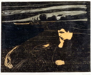 Cuadros en Lienzo Evening, Melancholy: On the Beach (Abend, Melancholie am Strand)