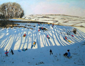 Cuadros en Lienzo Fields of Shadows, Monyash, Derbyshire