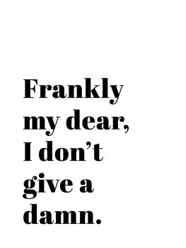 Cuadros en Lienzo frankly my dear i dont give a damn