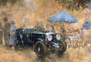 Cuadros en Lienzo Garden party with the Bentley