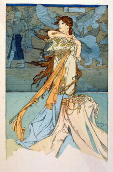 Cuadros en Lienzo Illustration by Alphonse Mucha from Rama a poem in three acts by Paul Verola. ca.1898. Mucha . was a Czech Art Nouveau painter