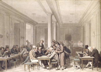 Cuadros en Lienzo Interior of a Parisian Cafe, c.1815