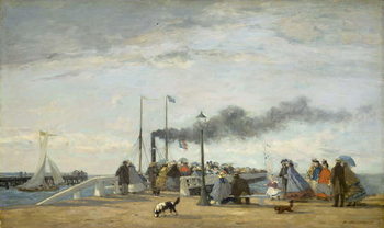 Cuadros en Lienzo Jetty and Wharf at Trouville, 1863