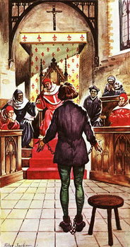 Cuadros en Lienzo Joan of Arc being tried by a church court