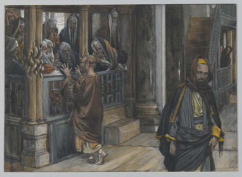 Cuadros en Lienzo Judas Goes to the Find the Jews, illustration from 'The Life of Our Lord Jesus Christ', 1886-94