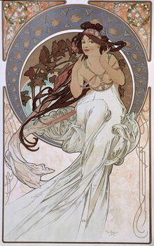 Cuadros en Lienzo La Musique - by Mucha, 1898.